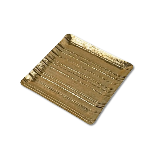 Tablett Bands, gold, 35x35cm